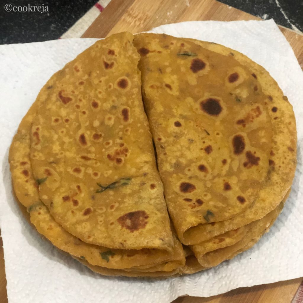 Mum's Leftover Dal Parathas Recipe - COOKREJA